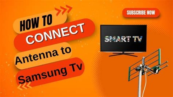 Where is the antenna on a Samsung TV?