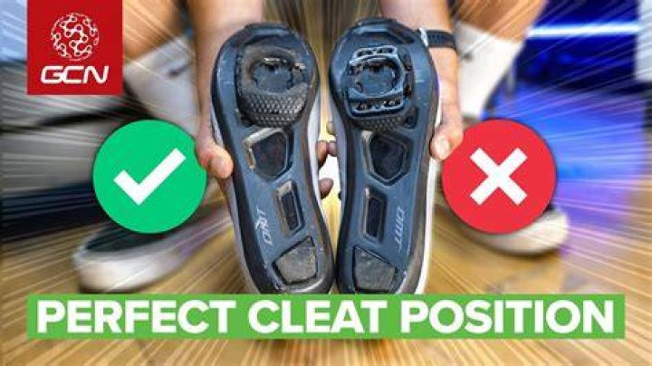 Where should I position my cleats?