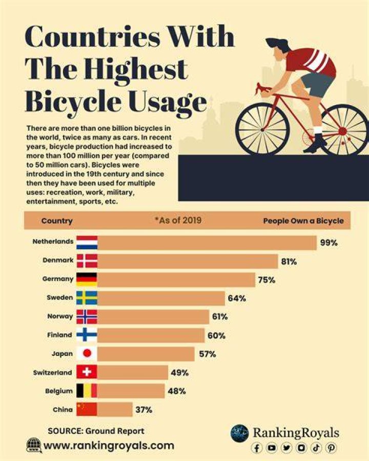 Which city has the most bike lanes?
