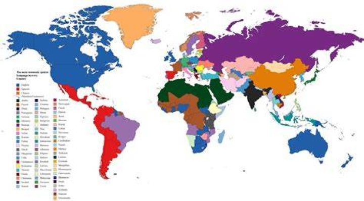 Which country has 68 language?