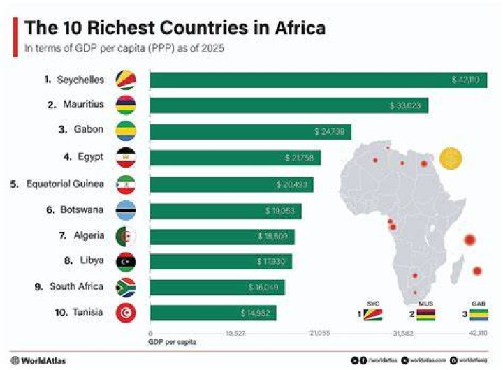 Which country is a richest in Africa?