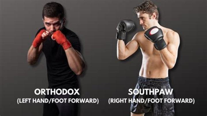 Which hand does a southpaw jab with?