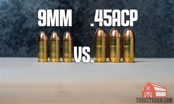 Which is louder 9mm or 45 ACP?