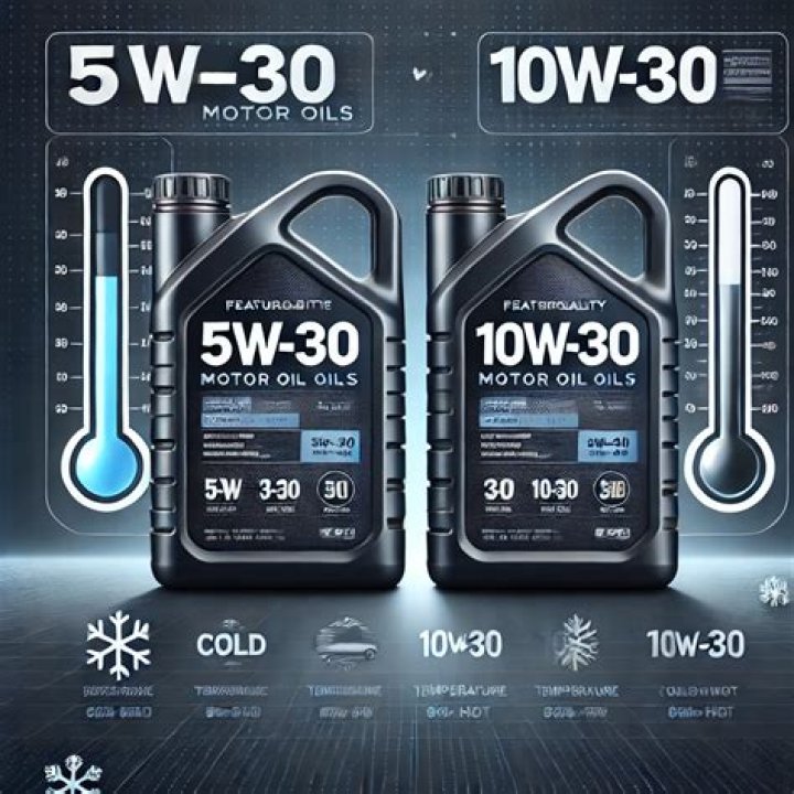 Which oil is thicker 5w30 or 10w30?