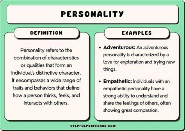 Which personality type likes nature the most?