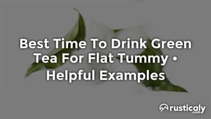 Which tea is best for flat tummy?