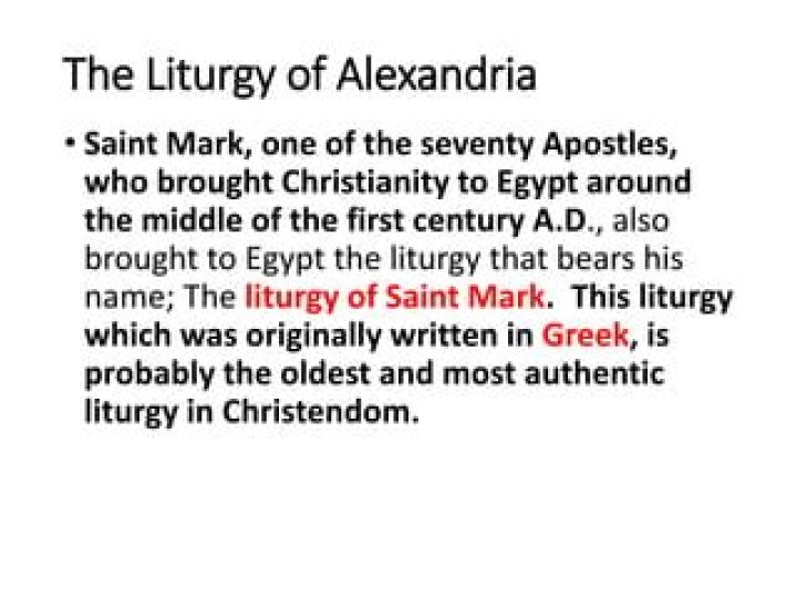 Who brought Christianity to Egypt?