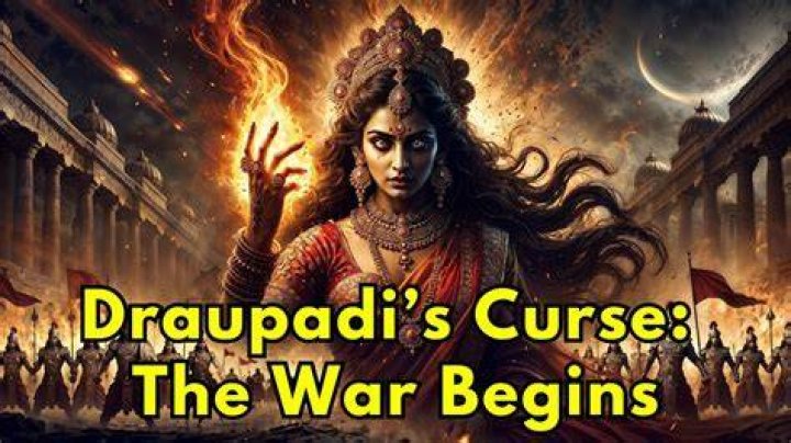 Who cursed Draupadi?