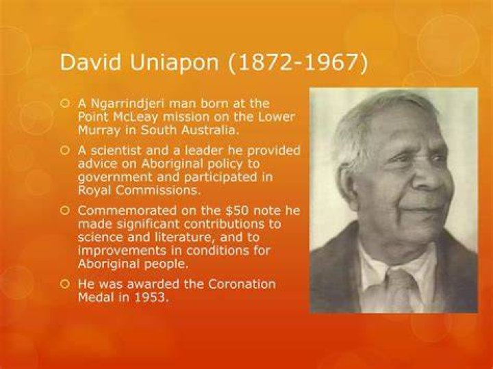 Who did David Unaipon work for?