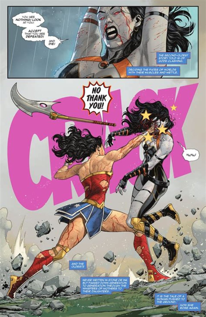 Who has defeated Wonder Woman?