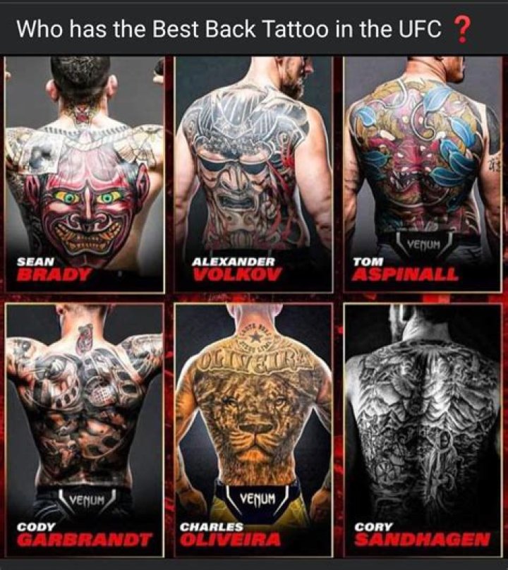 Who has the best tattoo in UFC?