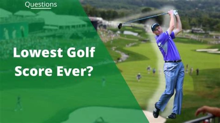 Who has the lowest score ever at the Masters?