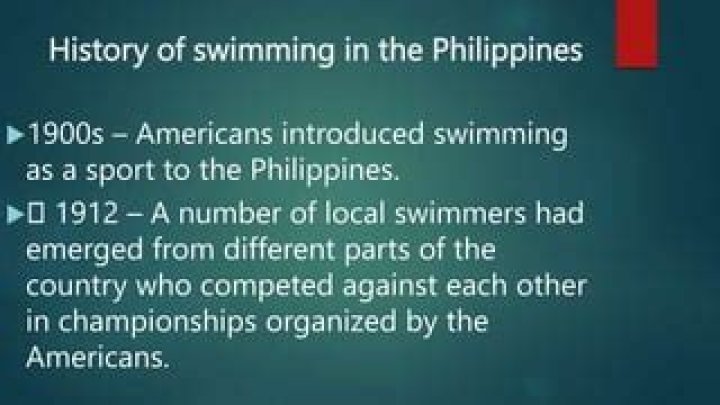 Who introduced swimming in the Philippines?
