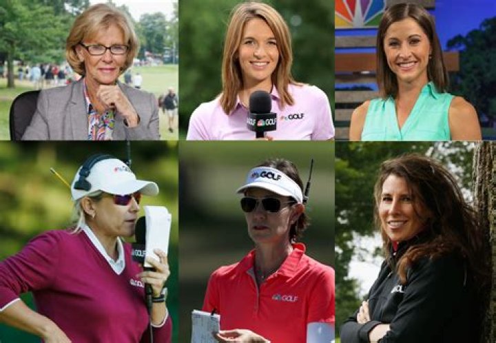 Who is the female host on the Golf Channel?