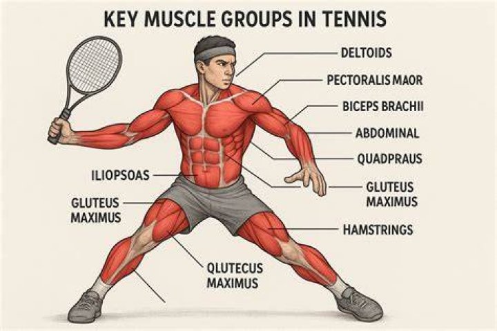 Who is the most muscular tennis player?