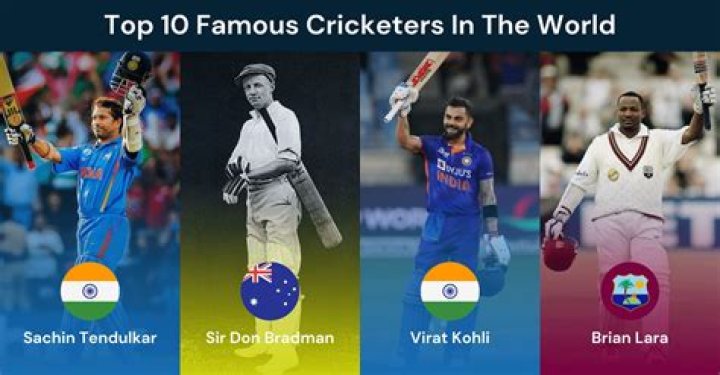 Who is world famous cricketer?