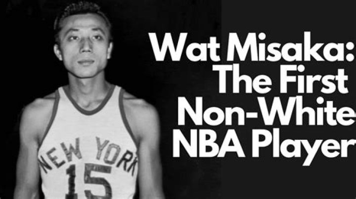 Who was the first non-white player in the NBA?