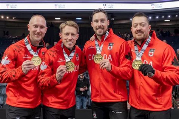 Who won men's curling last night?