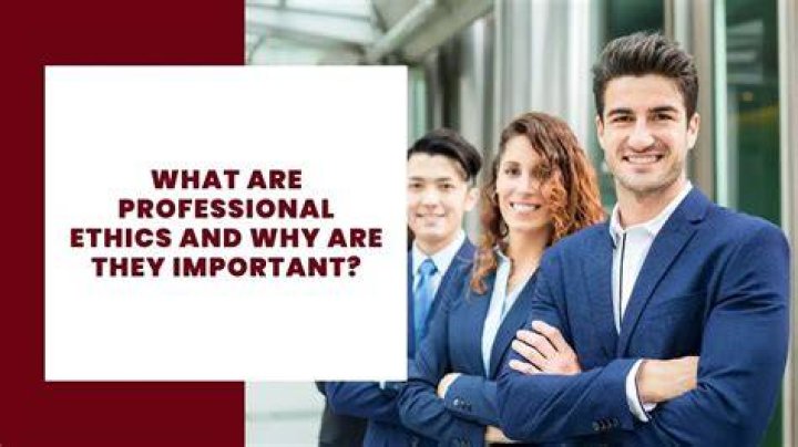 Why are professional ethics important answer?
