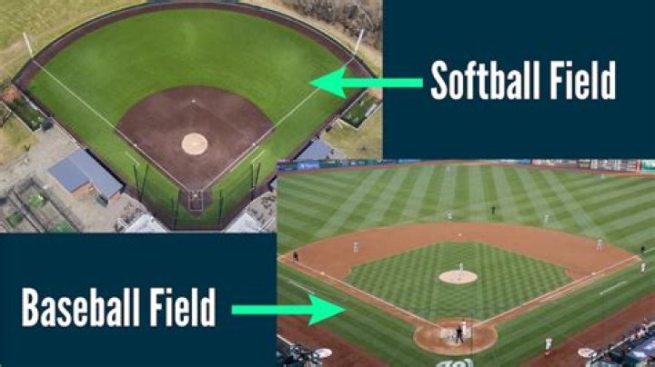 Why are softball fields different from baseball fields?