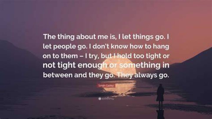 Why can't I let things go?