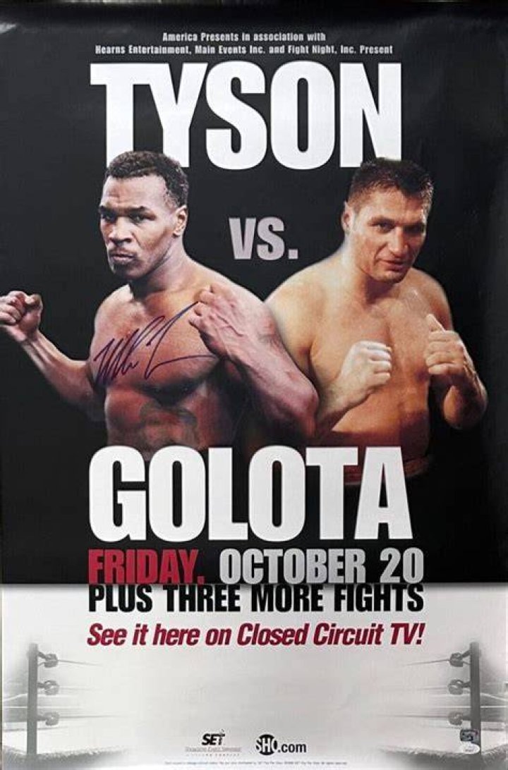 Why did Golota quit v Tyson?