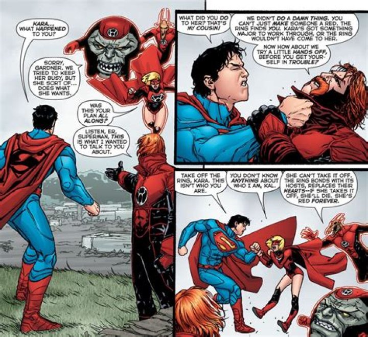 Why did Supergirl become a red lantern?