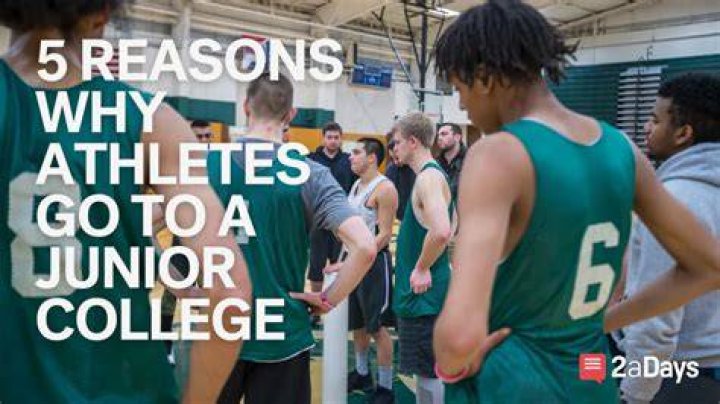 Why do athletes go to junior college?
