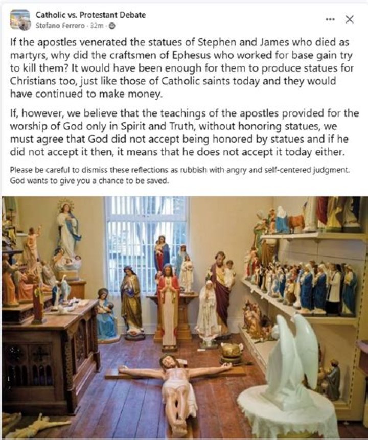 Why do Catholics have statues?