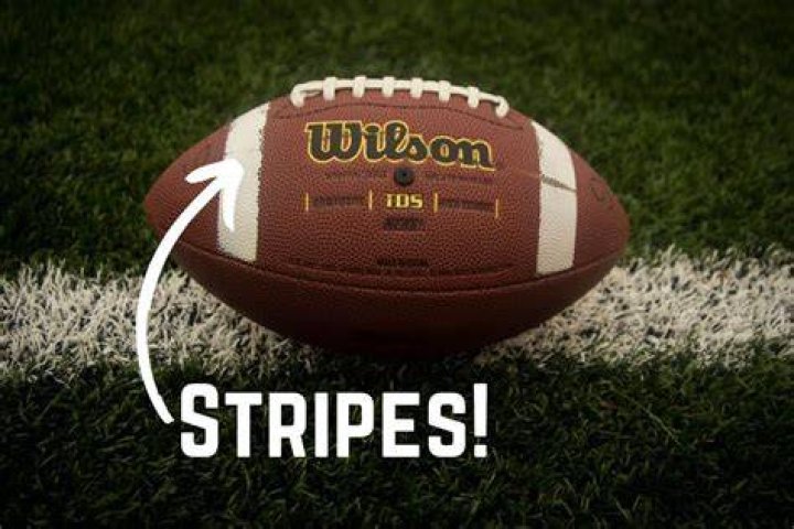 Why do football have stripes?