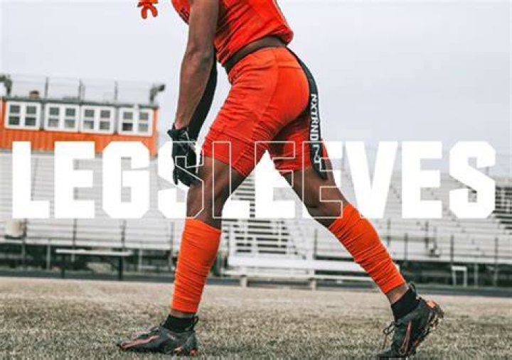 Why do football players wear leg sleeves?