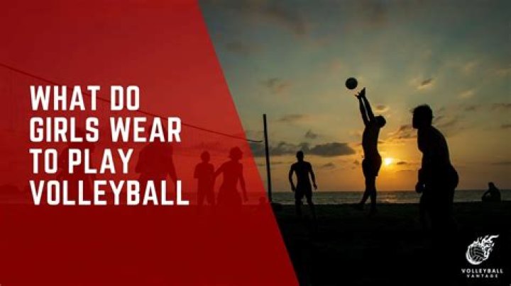 Why do girls wear red in volleyball?