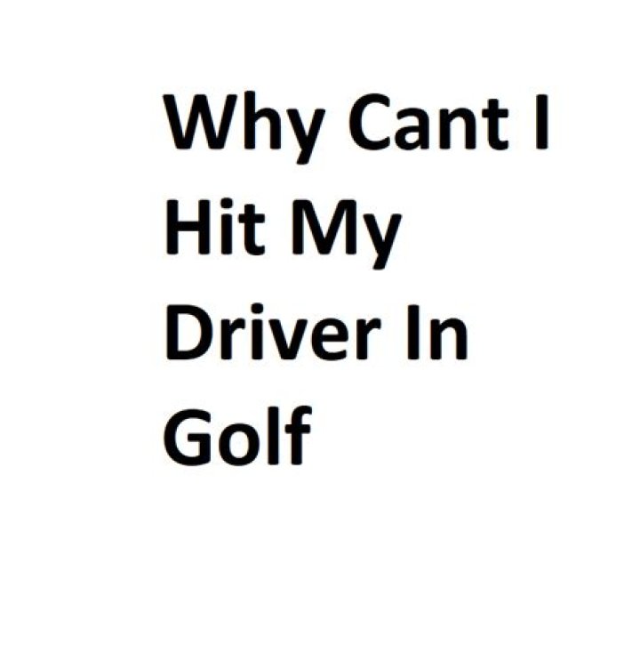 Why do I hit my driver fat?