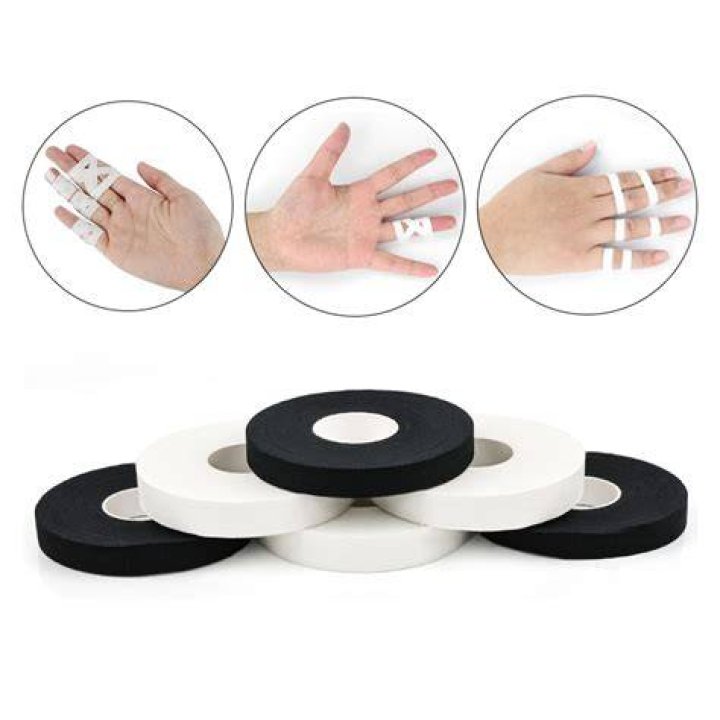 Why do people put colored tape on their fingers?