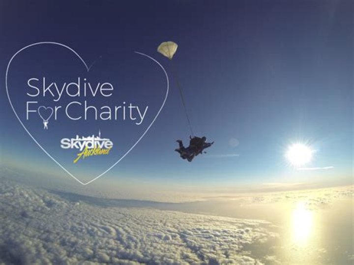 Why do people skydive for charity?