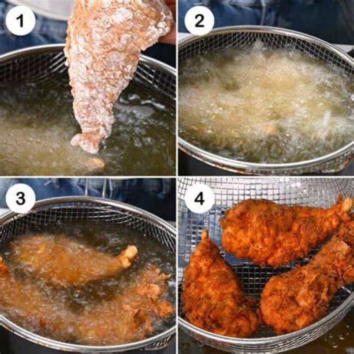 Why do you put mustard on chicken before frying?