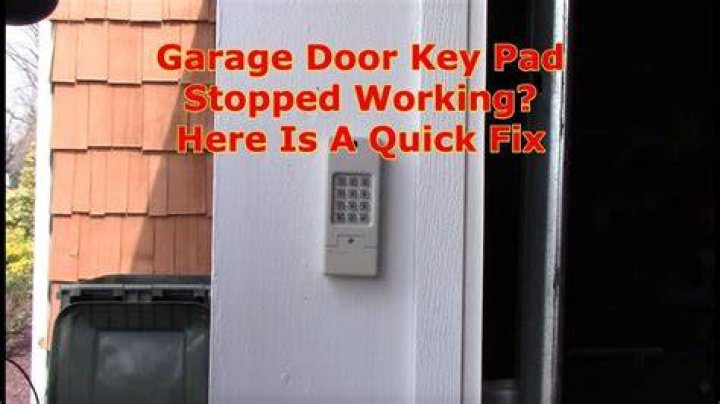 Why does my garage keypad not work in the cold?