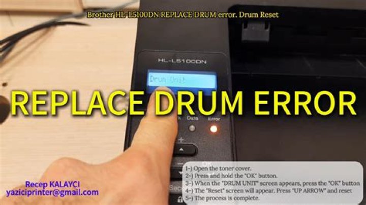 Why does my printer keep saying replace drum?