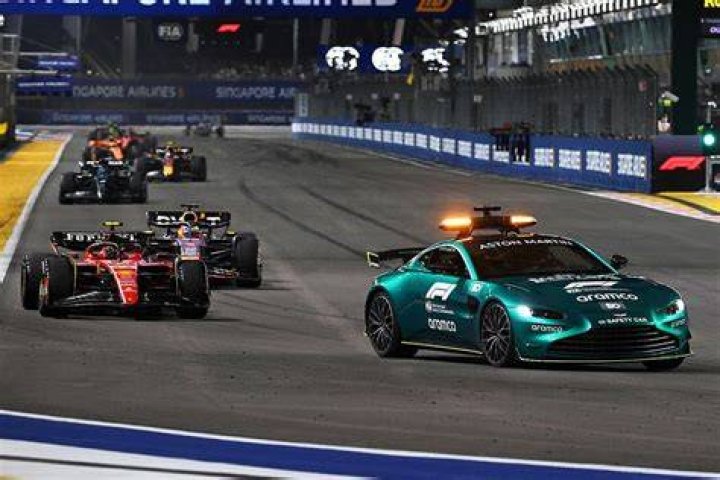 Why does the safety car start behind the F1 cars?