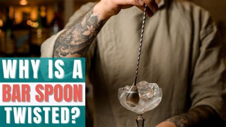 Why is a bar spoon twisted?