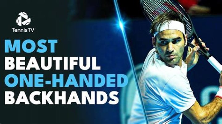Why is Federer's hand backhand?