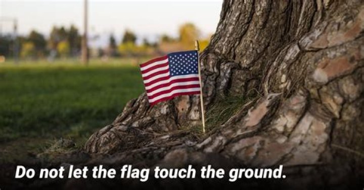 Why is it disrespectful to have a flag touch the ground?
