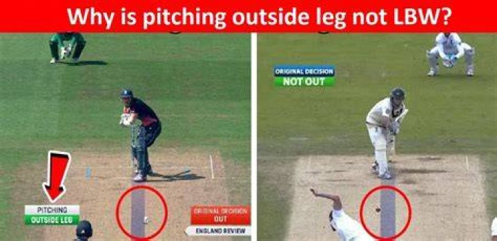 Why is lbw pitched outside the leg?