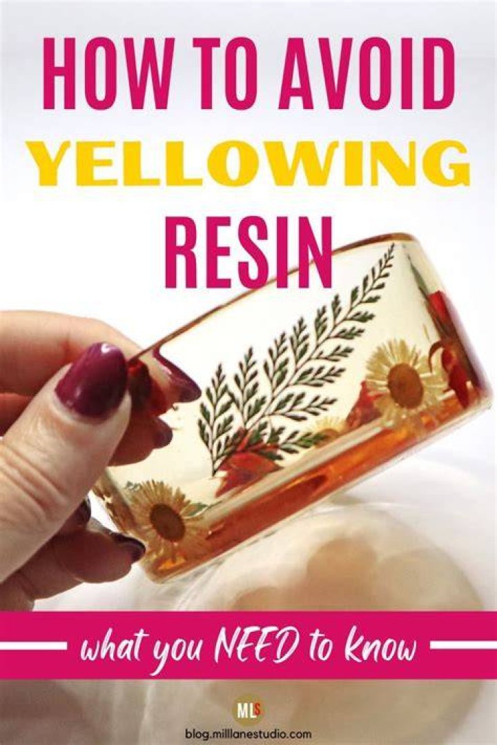 Why is my resin curing yellow?