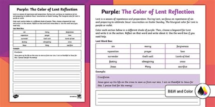 Why is purple the color of Lent?