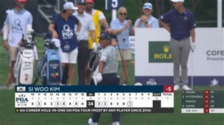 Why is Si Woo Kim not using a putter?
