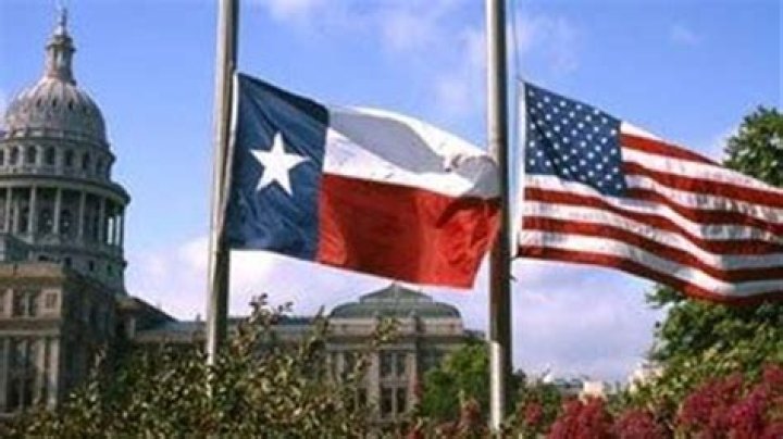 Why is the Texas flag at half-mast?