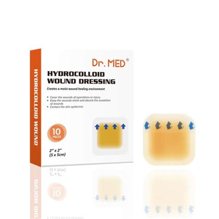 Will hydrocolloid dressing stick to wound?