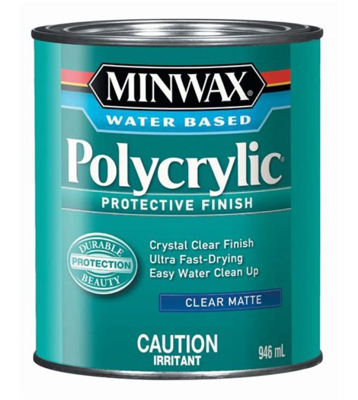 Will water-based Polycrylic yellow over white paint?